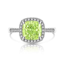 925 Sterling Silver Stylish and Simple Ice Flower Cut Princess Square Bag Zircon Ring Birthday Party Anniversary Gift