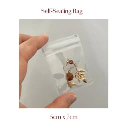 10/20 Pieces Self-sealing Bracelet Earrings Plastic Transparent Jewelry Gift Storage PVC Bag For Small Business Customize Logo