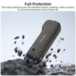Hard Case for DJI Osmo Pocket 4P,Gimbal Screen Protective Cover with Built-in Filter Storage Pocket 4 Pro Accessories