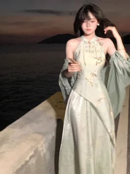 Ele een Svel Ne Hanging Qipao Dr Chinese Sle Women's Faion Retro Design Daily Wear Polyester Fiber