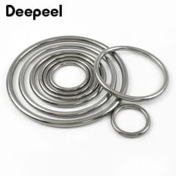 2-10Pcs 15-100mm Stainless Steel O Ring Buckle Webbing Strap Connect Loop Clasp Dog Collar Hook Buckles DIY Hardware Accessories