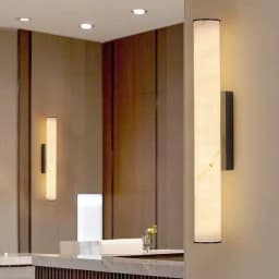 Modern Copper and Black Wall Lamp Faux Marble Wall Light for Entryway Bedroom Dining Room Hallway Home Decor Lighting