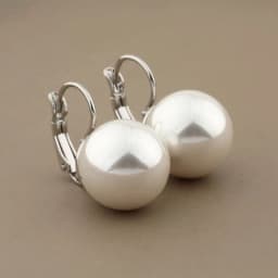 Classic 585 Rose Gold Color Dangle Earrings For Women Bride Wedding14mm Round Pearl Elegant Korean Fashion Jewelry Gift New