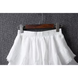 Summer Irregular Lace Round Cotton Linen Mini Skirt, High Waist Short Skirts For Women 2025