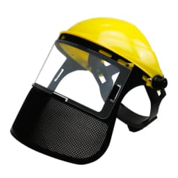 Adjustable Safety Helmet Hat Lawn Mower Horticultural Wire Mesh Protective Cover Garden Grass Trimmer Protective Mask Shield