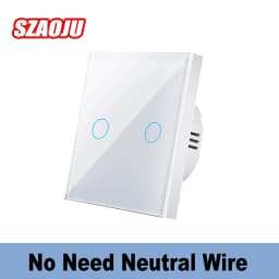 Touch Switch EU LED Crystal Glass Panel Wall Lamp Light Switch 1/2/3 Gang AC100-240V LED Sensor Switches Interruttore