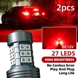 2×LED Brake Stop Lights Blubs Red No Error For BMW 1-Series E81 E87 E82 E88 F20 F21 Coupe Convertible 125i 135i 116i 130i 120d