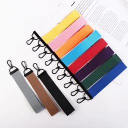 Color Solid Colors Car Keyring Bag Charms Bag Keyring Neck Strap Lanyard Phone Straps Ribbon Rope Keychain Keychain Lanyard