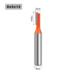 1pc 8mm Shank 3mm-20mm Straight Bit Tungsten Carbide Double Flute Router Bits Milling Cutter For Wood Woodwork Tool