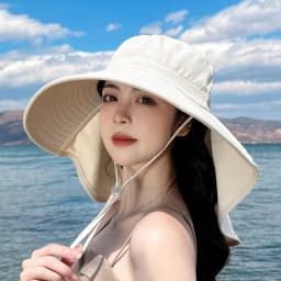 Assorted Color Women's Wide Brim Bucket Hat Neck Flap Durable Comfortable Packable Outdoor Activities Daily Commute Shopping