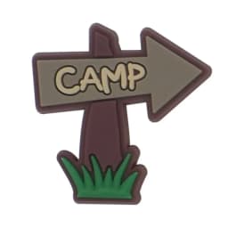 Camping Shoe Charms Accessories PVC Sun Temp Moutain Camera Rainbow Shoe Decoration for Wristband Clog Accessories Unisex DIY