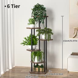 Plant Stand Stand For Flowers 4/5/6 Tier Wooden Flower Shelf Indoor&Outdoor Display Stand Multiple Rack Organizer Shelves