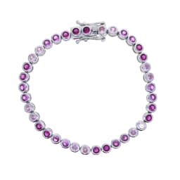 New Round Square Heart CZ Tennis Bracelets for Women Pave Multicolor Zircon Rose Gold/Platinum/Gold Plated Color Fashion Jewelry