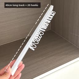 Modern Minimalist Acrylic Keychain Storage Slide Track Wall Mounted Display Holder Organizer for Dormitory Jewelry Box