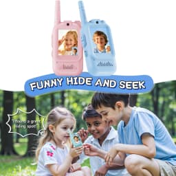 2pc Kids HD-Video Walkie Talkies 2 Styles Intercom USB Charging Indoor Outdoor Child's Toys Birthday Gifts for Boys Girls Age 3+