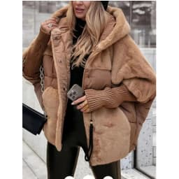 Autumn Winter Women Hooded Patchwork Warm Cotton Coat 2025 New Women Cotton Padded Jacket Oversize Outerwear Women Parka Coat