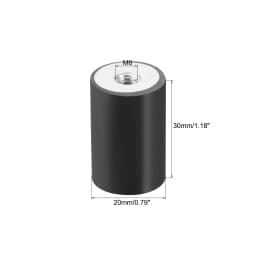 M4/5/6/8/10 Female Thread Rubber Shock Absorber Anti Vibration Pad Rubber-Metal Silentblock Type DD Rubber Mount Flat Base Block