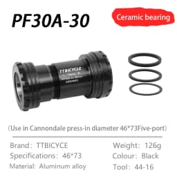 Center axle tool BB30A-24/PF30A 24/30/28.99mm for PF30A frame shell width 73mm for mountain bike Cannondale crank group hollowte