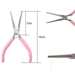 1PCS Mini Pliers Diagonal Pliers Round Bent Needle Nose Cutter Handcraft Beading Insulated Plier For Jewelry Making Hand Tool