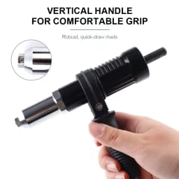 2.4-4.8 MM Effort-less Electric Rivet Gun Adapter Kit High Efficiency Cordless Home Riveting Nut Machine Tool For Electric Drill