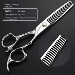 6 Inch Barber Specificlied Shears Professional Hairdressing Scissors Hairdresser Clippers Set Flat Thinning Hair Cutting Tools