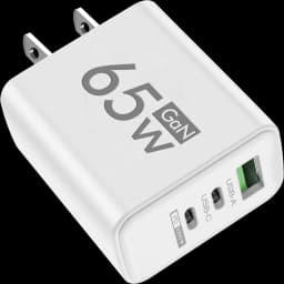 65W USB GaN Charger 3 in 1 PD Type C Fast Charging Mobile Phone Power Adapter For iPhone 15 Xiaomi Samsung Oneplus EU/US/KR Plug