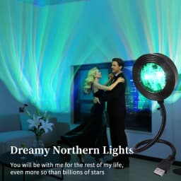 USB Plug-in Water Ripple Shaped Aurora Projection Light Touch/remote Control Color Changing Lighting Atmosphere Decoration Light