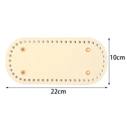 Handmade Oval Bottom for Knitted Bag PU Leather Pad Handcraft Bag Base With Holes DIY Crochet Bag Bottom Accessories