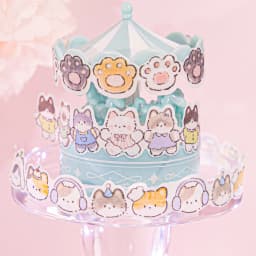 2m/roll Cute Cartoon Cat Tape DIY Scrapbook Background Decoration Album Envelope Diary Marking Stationery stickers