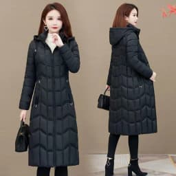 2026 Winter Jacket Women X-long Thicken Down Coat with A Hood Straight Elegant Outerwear Korean Fashion Female Parkas