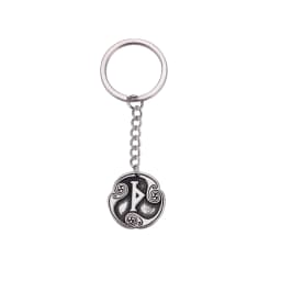 EUEAVAN Retro Mysterious 24 Runes Keychain Norse Viking Jewelry Courage Charm Letter Amulet Keyring for Women Men Accessories