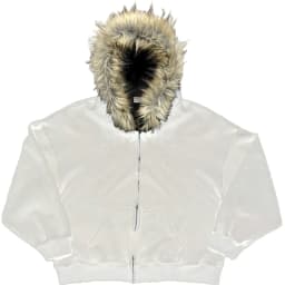 Fluffy Hat Hoodie Solid Color Casual Long Sleeve Hoodie Retro Coat Street Trend Y2K