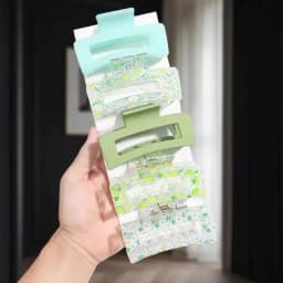 5pcs Simple Large Hollow Square Versatile Hair Accessories, Suitable for Back-to- Season Gift Giving Suitable for Thick Hair