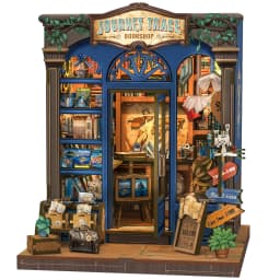 Original CUTEBEE Book Nook Kit DIY Doll House Bookshelf Insert Amazing Gift for Child Morita-Ya Japanese Style DIY Miniature Toy