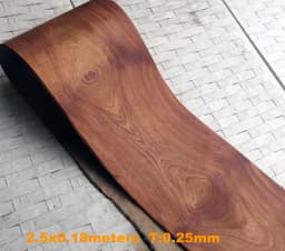 0.2-0.25mm Natural Thin Wood Veneer Roll White Oak Black Walnut Ebony Furniture Decorative Surface Board Panel Veener