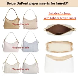 Bag Organizer Insert For Coach Laurel31 Lightweight Bag Insert Storage Waterproof Dupont Paper Bag Support Bag Accessories
