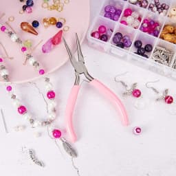 6Styles Mini Pliers Diagonal Round Bent Needle Nose Handcraft Beading Insulated Cutter Pliers For Jewelry Making Tools