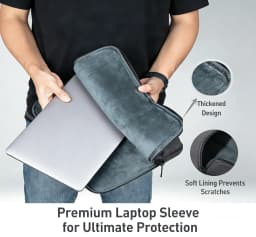 Laptop Sleeve 13 14 15 16 inch Laptop Case for MacBook Pro 13 14 Large Capacity Top Handle Business Slim Computer Bag