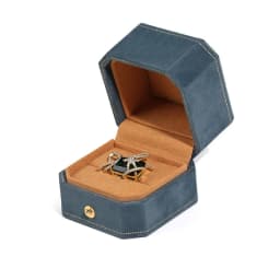 New Octagonal Jewelry Organizer Box for Earrings Ring Pendant Necklace Bracelet Storage Flannelette Vintage Gift Packaging Box