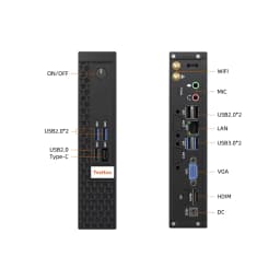TexHoo Mini PC Intel Core I7 I5 I3 Dual Band WiFi5 BT4.2 RAM 8GB SSD SATA 256G 512GB Desktop 특가 미니pc Gaming Computer 8USB ports
