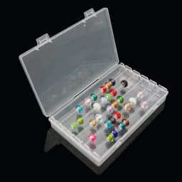 Acrylic Troll Bead Collection Panoramic Jewelry Storage Box Bracelet Beads Game Tray Round Bead Organization Box Bead Stand