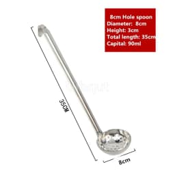 Stainless Steel Long Handle Ladle Serving Spoon Big Round Dinner soup Scoop Buffet Creative Kitchen Cooking Utensils Tableware
