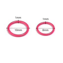 50pcs 8mm 10mm Colorful Single Loop Ring Metal Closed End Single Ring For Diy Jewelry Making Connectors Accessories Supplies