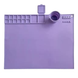 Silicone Painting Mat Drawing Pad With Palette Casting Molds Mat With Cup Washable Graffiti Silicone Sheet For Art Painting Clay