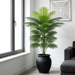 60-80cm Tall Artificial Palm Tree Fake Monstera Plants Branch Plastic Maranta Leafs Faux Coconut Leaves For Home Indoor Decor