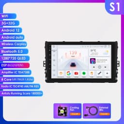 Hizpo 7862 Car Radio Android Auto For VW Volkswagen MQB Polo Plus/T-Cross/Zoals T-Kruis/T- Roc Carplay Multimedia Player Stereo