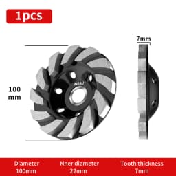 2/3/5ps Diamond Grinding Disc Abrasive Cup Wheel Wear Resistant Marble Polishing Concrete Cement Angle Grinding Machine Disc