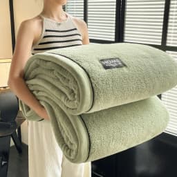 New Grade A Half Sides Fleece Autumn Winter Warmth Blankets Soft Fluffy Keep Warm Sofa Blankets for Throw Napping Shawl Blanket