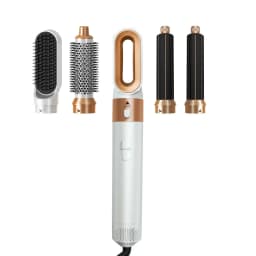 LUXLOCK 5-In-1 Hair Dryer Curling Iron Hot Air Comb Dyso Air Bag Hair Dryer Styling Tool Straightener Hairdressing Tool Gift