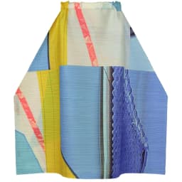 Miyake Pleated Spring And Summer New Product Printed Horizontal Skirt